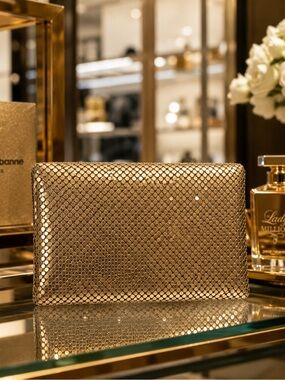 Paco Rabanne Gold Mesh Clutch – Lady Million Perfume Edition NWT